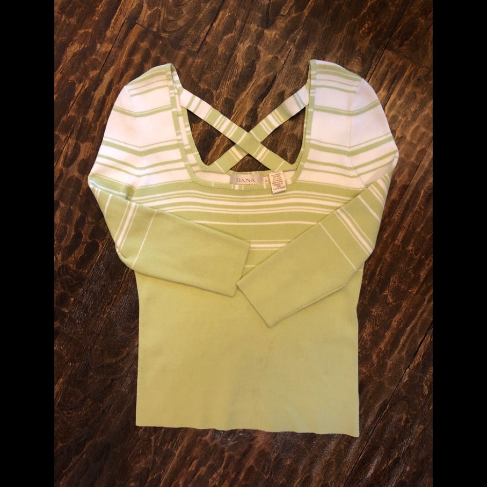 Dana Buchman Criss-Cross Back Sweater-Size S (GUC)